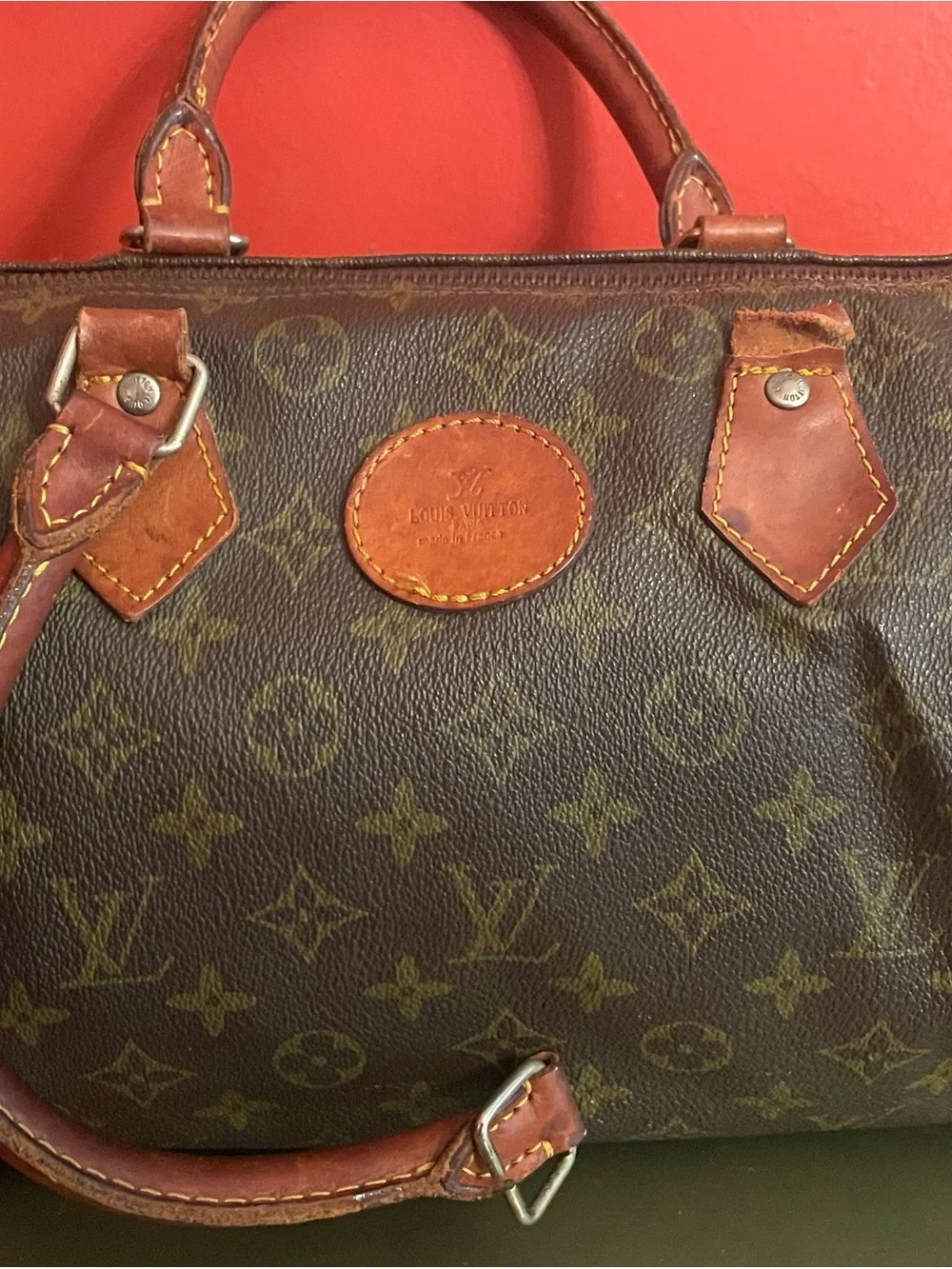 2 Pc Lot Louis Vuitton Monogram Speedy Bags Parts/Repair